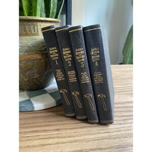 Vintage 1939 Audels Carpenters Builders Guide Vol 1-4 Carpenter Construction